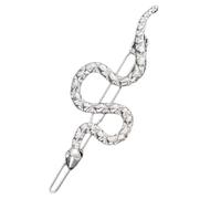 Elegant Gold Snake Hair Clip With Sparkling Rhinestones For Women Hair Decoration Hairpin For Parties And Weddings