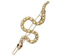 Elegant Gold Snake Hair Clip With Sparkling Rhinestones For Women Hair Decoration Hairpin For Parties And Weddings