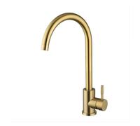 Elegant Gold Stainless Steel Kitchen Faucet 360° Swivel Bridge Mixer Hot & Cold Water Tap Durable & Stylish for Modern Kitchens