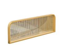 Elegant Gold Translucent Glass Dividers for Dining AreasDecorative Raised Striped Partitions Hot Pot Countertop Desk Divider 30x150cm Low Fence for Home & Restaurant Use