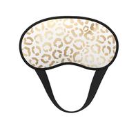 Elegant Gold White Leopard Cheetah, Full Eye Covers Light Blocking Eye Masks Blackout Sleep Eye Muffs