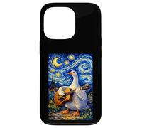Elegant Goose Playing Guitar Whimsical Art Music Camping Case for iPhone 13 Pro