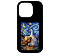 Elegant Goose Playing Guitar Whimsical Art Music Camping Case for iPhone 14 Pro