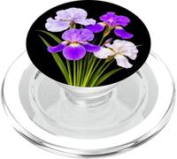 Elegant Gorgeous Blooming Iris Bouquet Shapes Mania PopSockets PopGrip for MagSafe