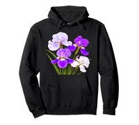 Elegant Gorgeous Blooming Iris Bouquet Shapes Mania Pullover Hoodie