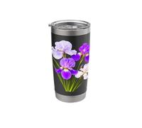 Elegant Gorgeous Blooming Iris Bouquet Shapes Mania Stainless Steel Insulated Tumbler