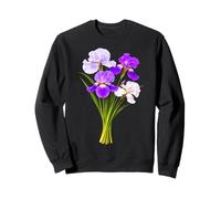 Elegant Gorgeous Blooming Iris Bouquet Shapes Mania Sweatshirt