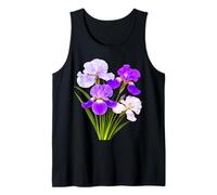 Elegant Gorgeous Blooming Iris Bouquet Shapes Mania Tank Top