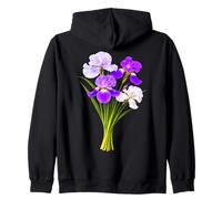 Elegant Gorgeous Blooming Iris Bouquet Shapes Mania Zip Hoodie