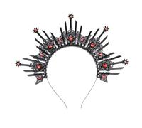 Elegant Gothic Inspired Crowns Headband Unique Butterfly Crowns Hairband Sophisticated Headwear Charm For Themed Parties Fashion Statement Hairband