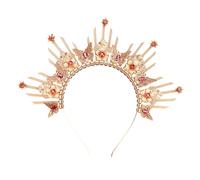 Elegant Gothic Inspired Crowns Headband Unique Butterfly Crowns Hairband Sophisticated Headwear Charm For Themed Parties Fashionable Women’s Headband