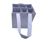Elegant Gray Felt Wine Bag Wine Bag with Thick Lining Business and Pleasure Gifting Transportation