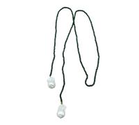 Elegant Green Spinel & Pearls Layered Necklace Adjustable Chain For Women's Daily Or Evening Wear Green Spinel Pearls Chokers Jewelry