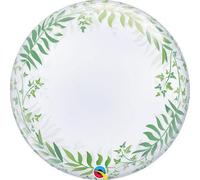 Elegant Greenery 22"/56Cm Bubble Balloon
