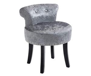 Elegant Grey Dressing Table Stool - Premium Quality & Comfortable Seating