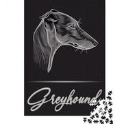 Elegant Greyhound, 1000 Piece Paper Jigsaw, 38x26cm/1000pcs