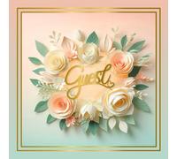 Elegant Guest Book "Capture every special moment with an elegant guest book cover designed to add charm and modernity to any occasion. Perfect for ... you'll want to remember for a lifetime."