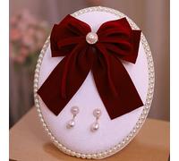 Elegant Hair Bows & Accessories for Women - Claw Clips and Bow Clips | Day to Night Hair Clips Set, Bow hair accessory and stud set Wedding Office Party Gifts