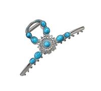 Elegant Hair Claw Clip Hair Clamp Clamps Silver Flower Hair Catch Barrettes Strong Hold Hairpin For Girls