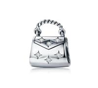 Elegant Handbag Charm Bead Fashion Genuine 925 Sterling Silver Compatible With Pandora Bracelet