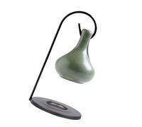 Elegant Hanging Glazed Ceramic Essential Oil Burner Bowl and Tea Light Holder Aromatherapy Diffuser Essential Oil Diffuser with Iron Hooks