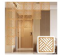 Elegant Hanging Room Divider Panel - 29cm x 29cm - Waterproof Wood-Plastic Screen for DIY Room Partition(Natural B,23Pcs)