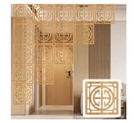 Elegant Hanging Room Divider Panels - 29cm x 29cm - Versatile Decorative Screens for Home and Office(Golden b,23Pcs)