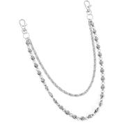 Elegant Harajukus Inspired Waist Chain For Jeans Double Layer Alloy Iron Hip Hop Body Jewelry For Streetwear Outfits Gothic Punk Jeans Chain Accessory