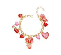Elegant Heart Bracelet For Charm Adjustable Chain Jewelry For Her (3cm)