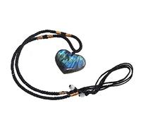 Elegant Heart Shaped Labradorite Necklace Natural Crystal Pendant for Womens Birthday Holiday, Healing Jewelry (3cm（20g）)