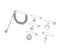 Elegant Heart Shaped Lapel Pin Featuring Imitation Pearls for Personalize Fashion Statement and Comfortable Wear Rhinestones Brooch