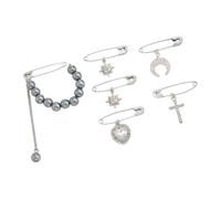 Elegant Heart Shaped Lapel Pin Featuring Imitation Pearls for Personalize Fashion Statement and Comfortable Wear Versatile Occasion Brooch