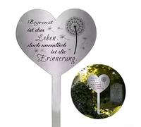 Elegant Heart Tomb Decoration Silver Rust for proof Steel Elegant(B)