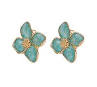 Elegant Hibiscus Designs Studs Earrings For Women Romance Korean Styles Vintage Charm Fashion Jewelry Accessory Nature Inspire Earrings