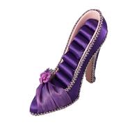 Elegant High Heel Shape Jewelry Organizers Display Stand Fabric Texture for Earrings Necklaces Rings and Accessories Sparkling High Heel Shoe Jewelry Organizers