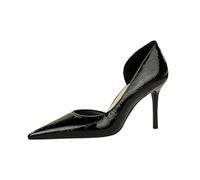 Elegant High Heels Sexy Women's Pumps Stylish and Simple It Can Stretch the Leg Line Very Well, black, 34/45 EU