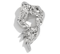 Elegant Hollow Design Alloy Brooch Adornment Creative Lapel Pin Jewelry Adding A Touch Of Charm To Any Outfit Business Professional Pin
