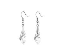 Elegant hollow retro earrings, the perfect combination of exquisite craftsmanship and classic design shows personality and charm, suitable for a variety of women's silver earrings, one size, Zinc