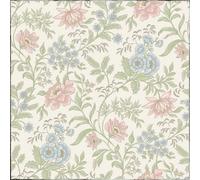 Elegant Homes Rasch Garden Muse Pink Green Blue Wallpaper Floral Paste The Paper
