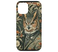 Elegant Horned Owl in Evening Attire Woodland Case for iPhone 12/12 Pro