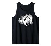 Elegant Horse Lovers Silhouette Art for Stylish Women Tank Top