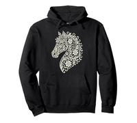 Elegant Horse Silhouette Cute Art for Equestrian Lovers Pullover Hoodie