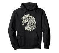 Elegant Horse Silhouette Cute Art for Equestrian Lovers Pullover Hoodie