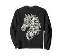 Elegant Horse Silhouette Cute Art for Equestrian Lovers Sweatshirt