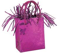 Elegant Hot Pink Mini Gift Bag Balloon Weight (12cm x 6cm) 1 Count - Perfect for Parties & Events