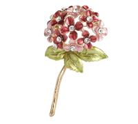Elegant Hydrangea Brooch In White Tones Sophisticated Flower Pin For Fashionable Women Seeking Styles And Detail Alloy Brooch