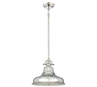 Elegant Imperial Silver 1 Bulb Ceiling Pendant Light With E27 Socket