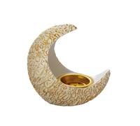 Elegant Incense Burner Resin Holder Perfect for Creating a Serene Atmosphere Moon Shape Decoration Lovers Black/White