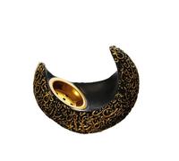 Elegant Incense Burner Resin Holder Perfect for Creating a Serene Atmosphere Moon Shape Decoration Lovers Black/White