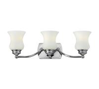 IP44 3 Bulb Wall Light Bell Shaped Uplighter Polished Chrome LED G9 3.5W